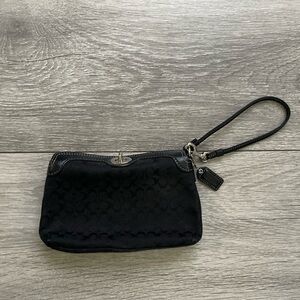 Black Coach clutch bag